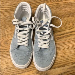 Vans high top blue sneakers